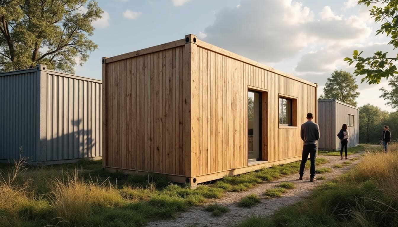 Illustration: Comment un conteneur en bois se distingue-t-il des autres modules ?