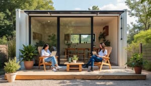 Aménagement d’un container bureau : espace modulable et économique