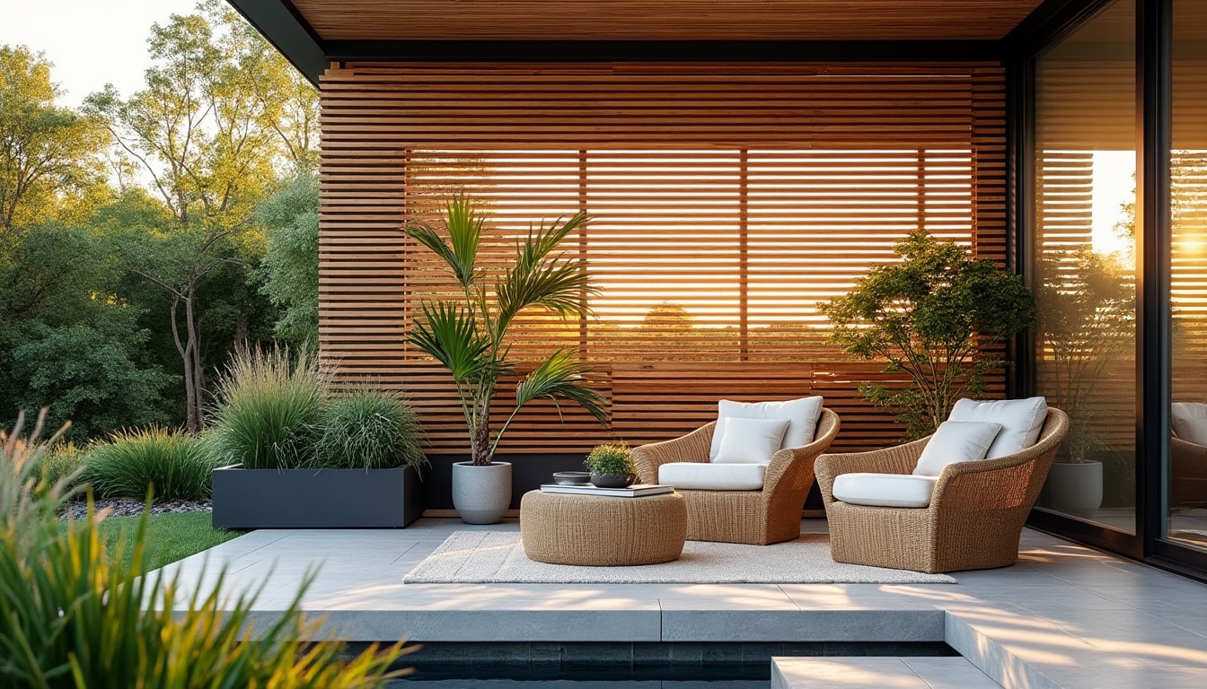Panneau en bois brise vue : guide pour intimité et style extérieur