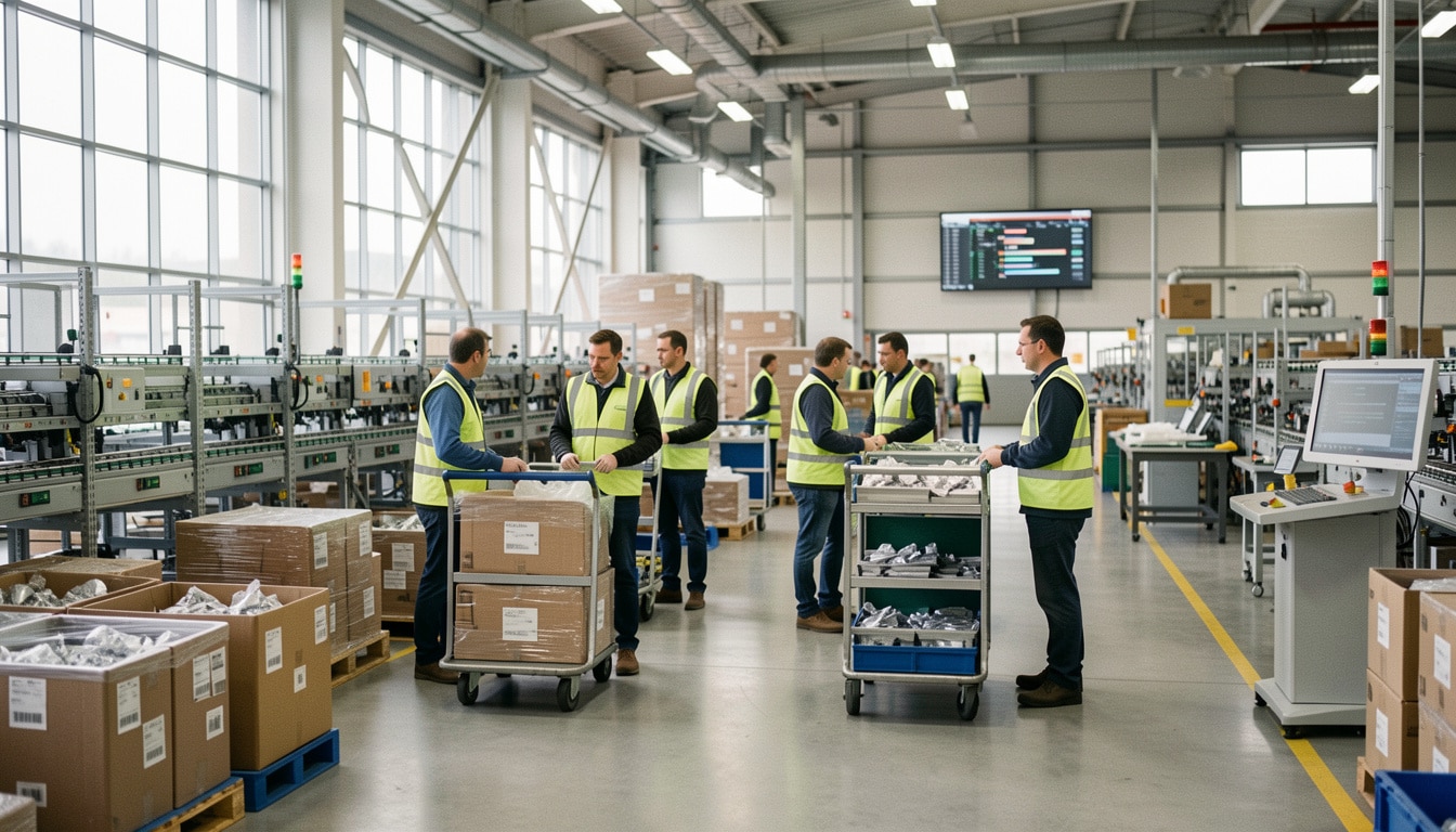 Logistique sur site : optimiser les flux en production